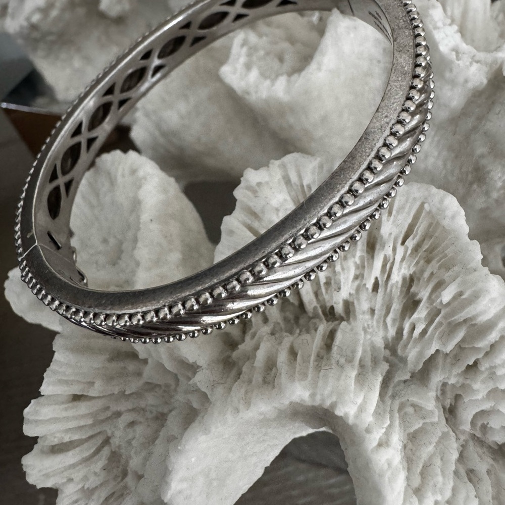Judith Ripka Twisted Silver Bracelet - Picture 6 of 16